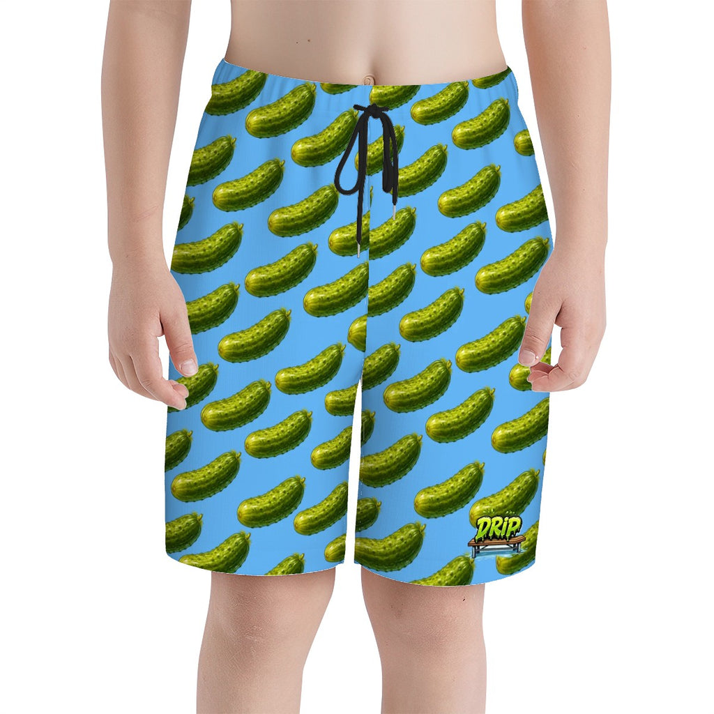 Youth Swim Shorts - Pickled Blue