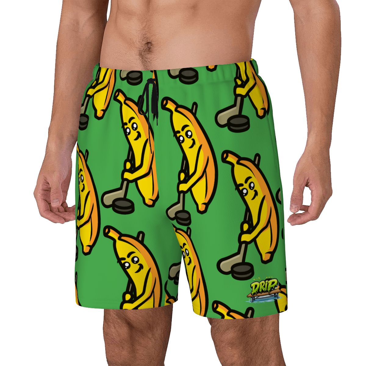 W2W Pro Mesh Hybrid Shorts - Bananas for Hockey Green