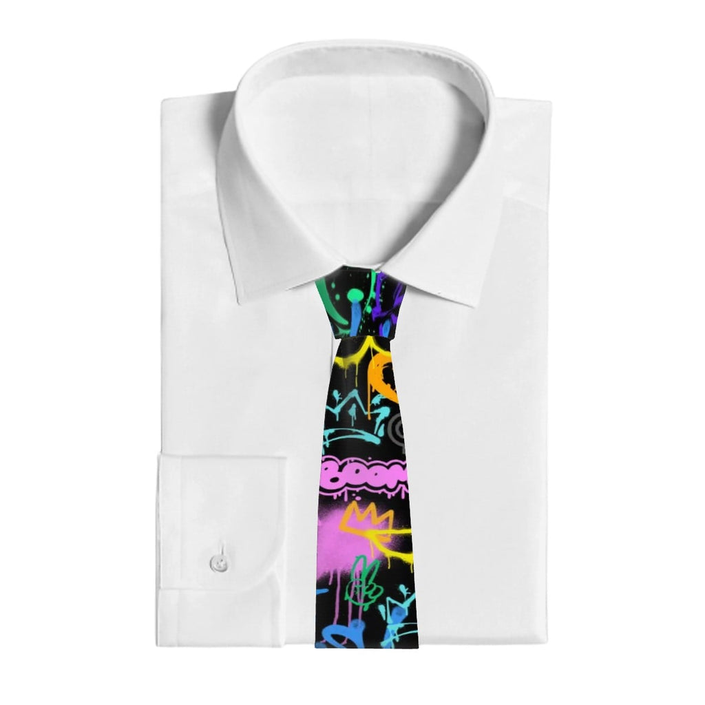 Game Day Tie - Graffiti Black