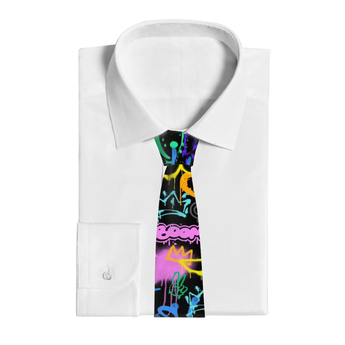 Game Day Tie - Graffiti Black
