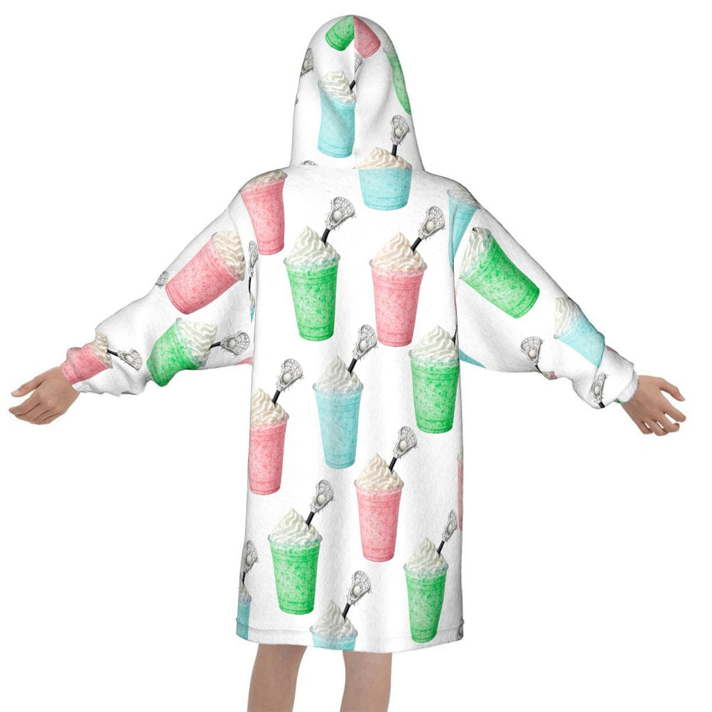Youth Blanket Sweatshirt - Ice Cream Lacrosse White
