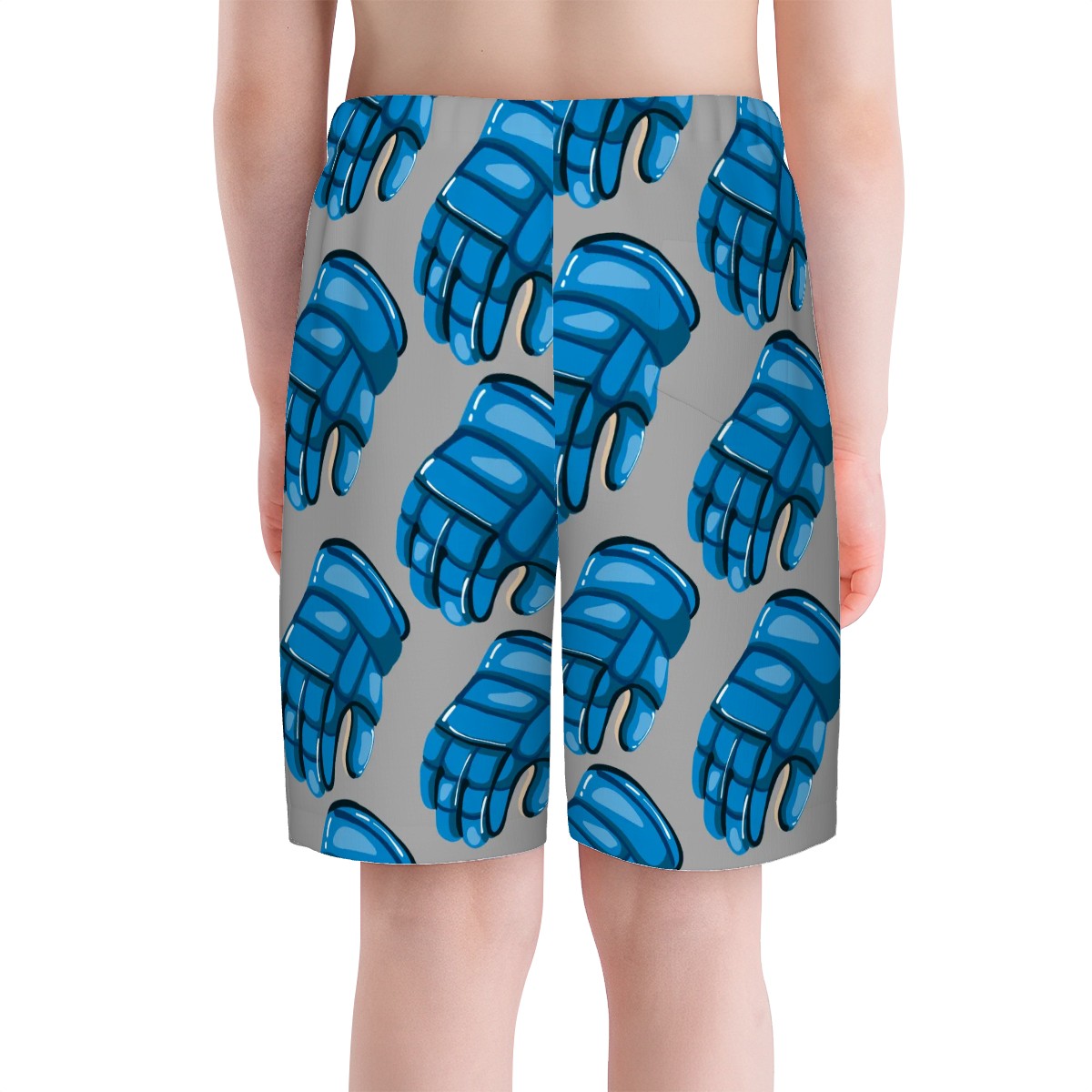 Youth Swim Shorts - Blue Hockey Gloves
