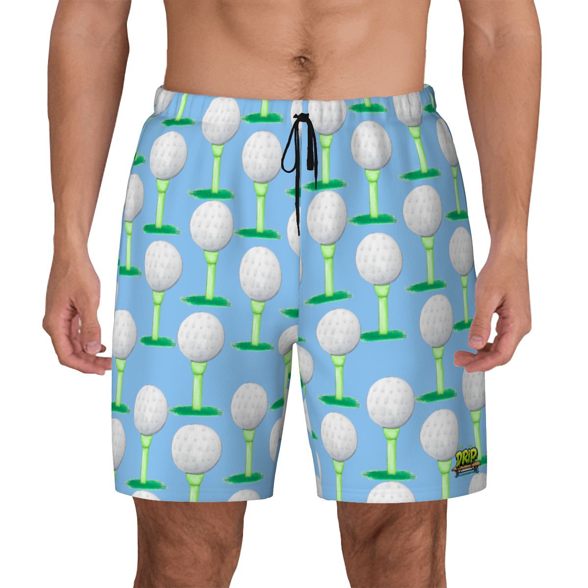 W2W Pro Mesh Hybrid Shorts - Golf Ball and Tee Ice Blue
