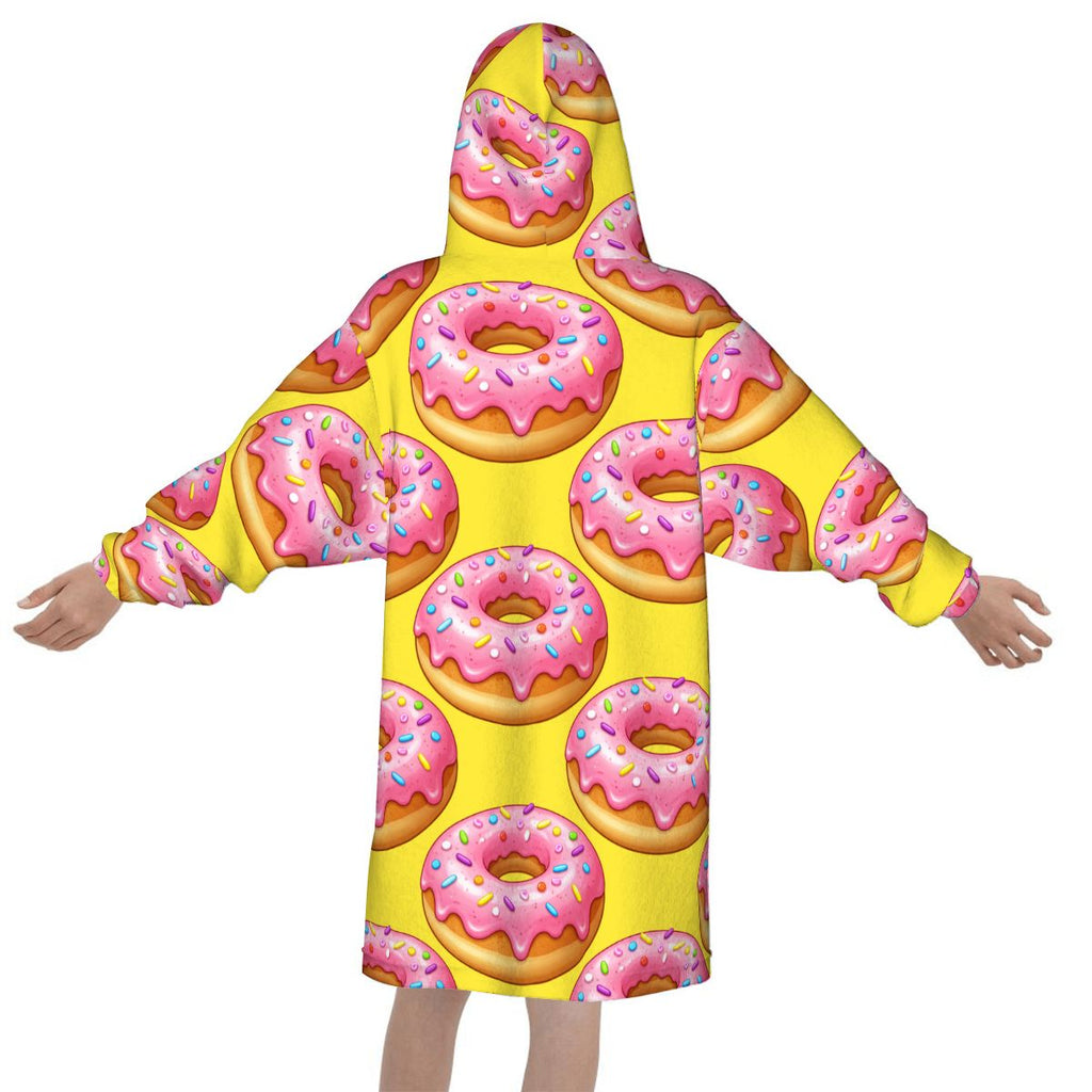 Youth Blanket Sweatshirt - Donut Drip Yellow