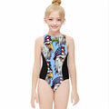 Girls One Piece Swimsuit - Eagles Fly Blue