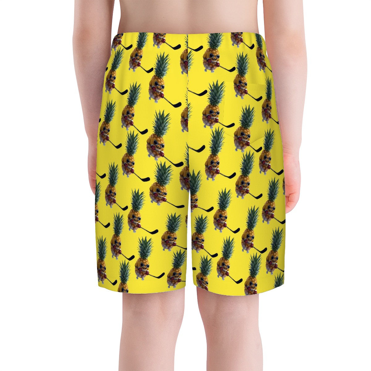 Youth Swim Shorts - Piney Snipes Yellow