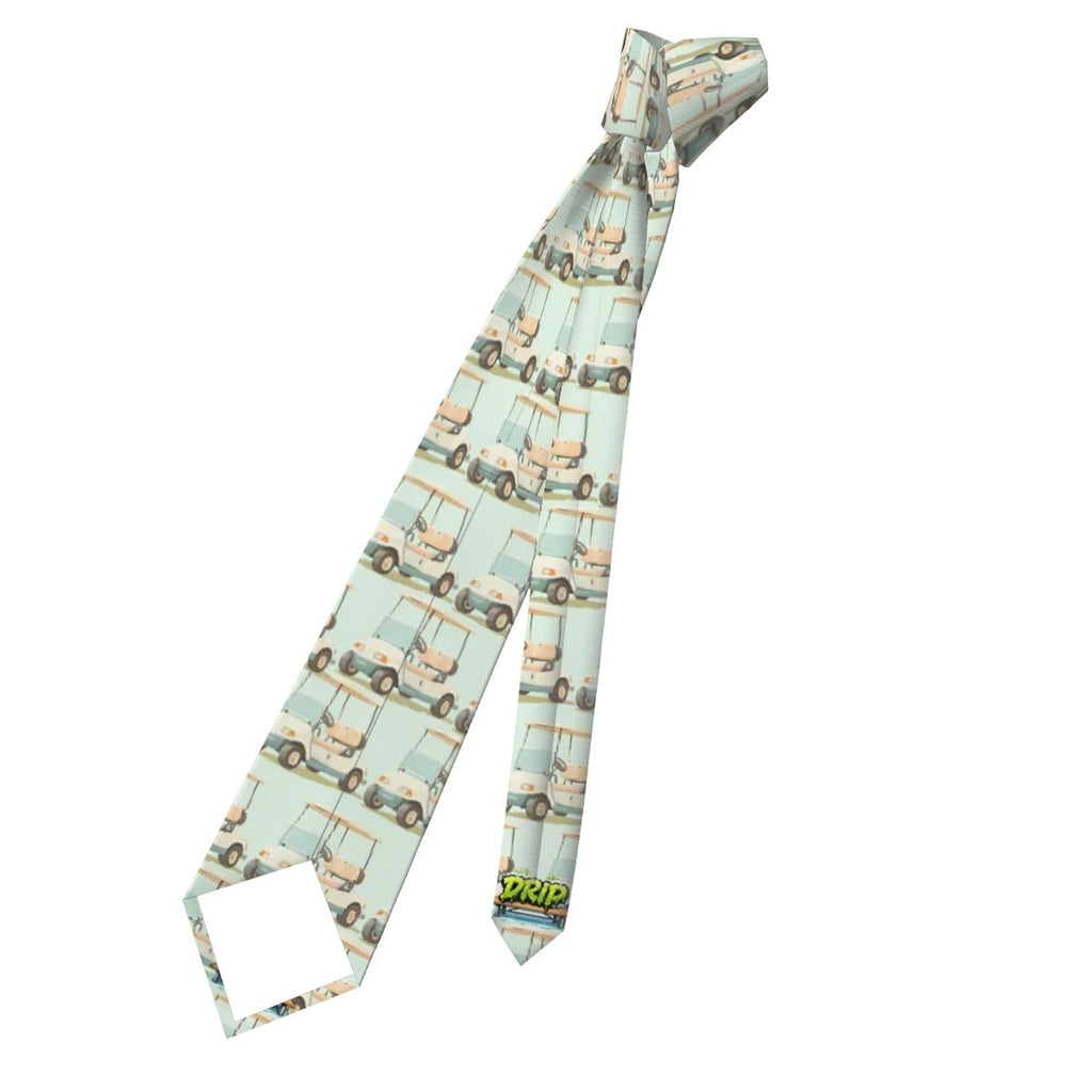 Game Day Tie - Golf Cart Seafoam Green