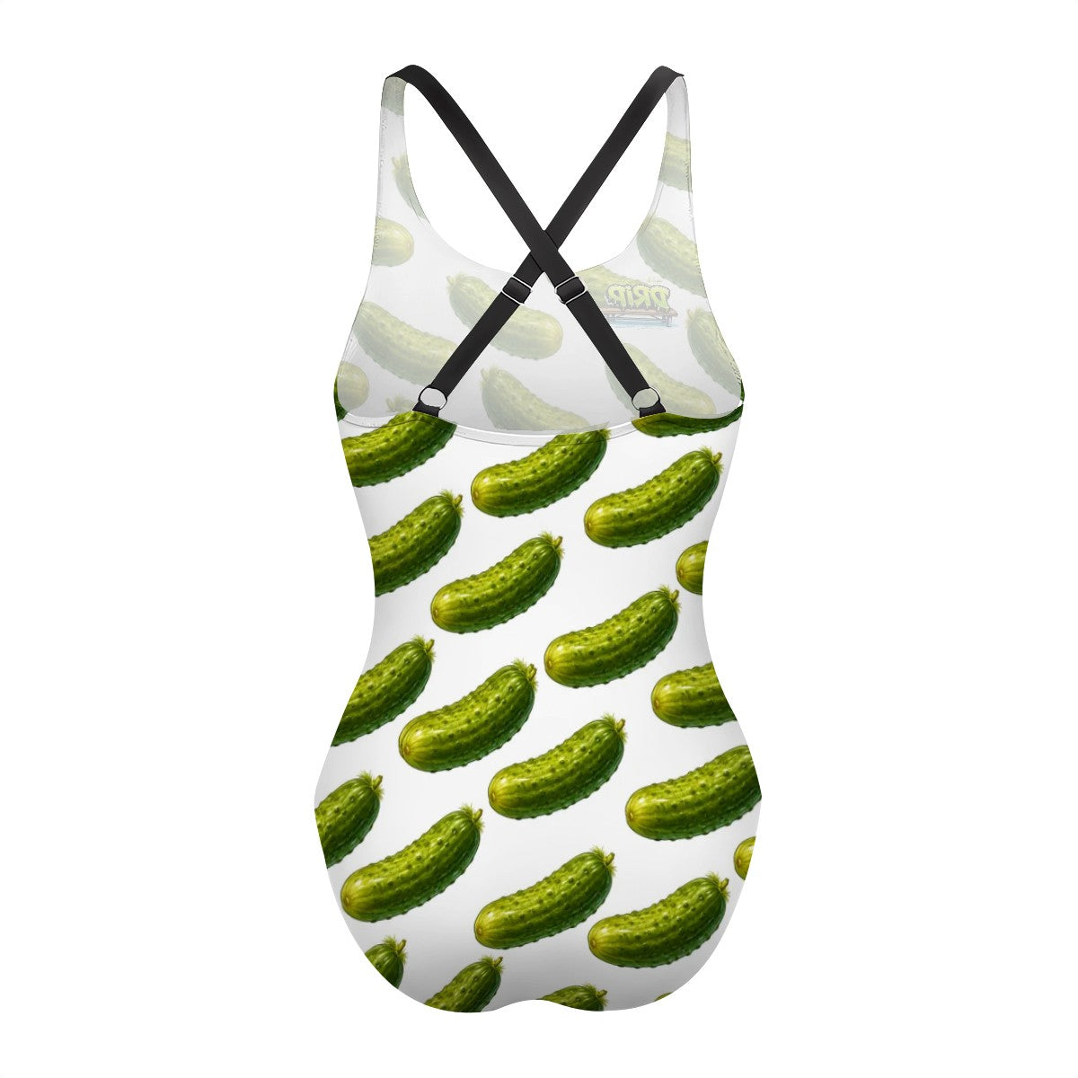 Cross-Back One Piece Swimsuit Women - Drip Bench Pickled White