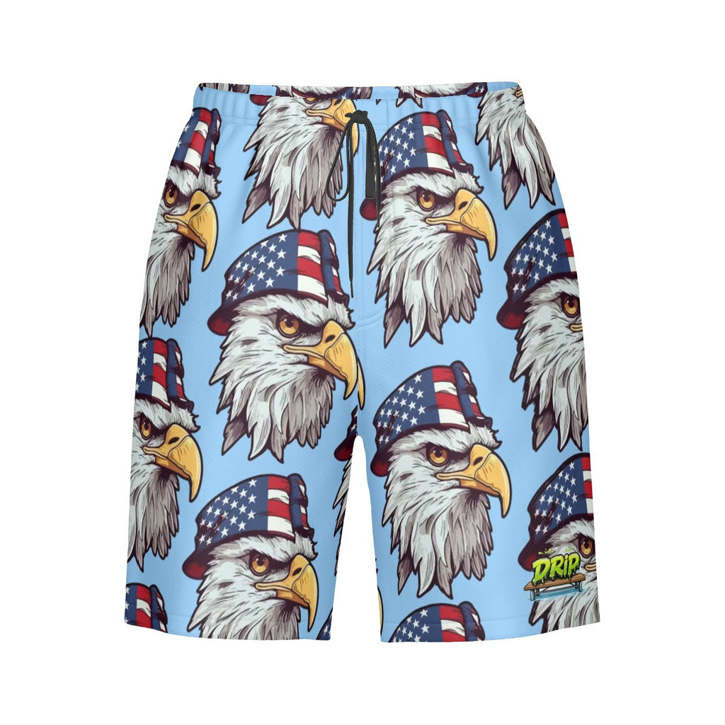 Men/Teen Swim Shorts - Eagles Fly Blue