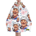 Adult Blanket Sweatshirt - Red White and Tooth