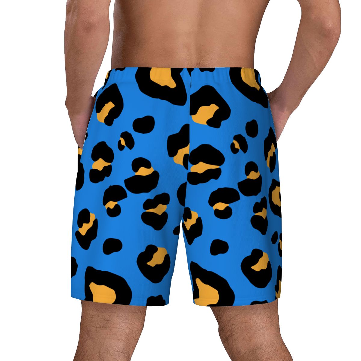 W2W Pro Mesh Hybrid Shorts - Drip Bench Leopard Dark Blue
