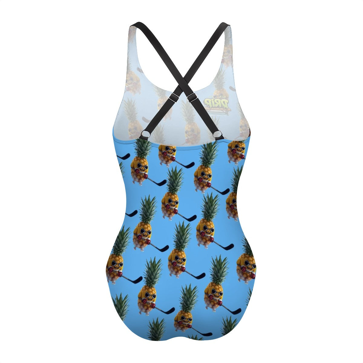 Cross-Back One Piece Swimsuit Women - Piney Snipes Blue