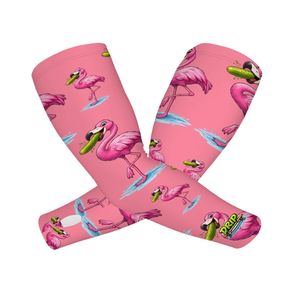 Drip Bench Performance Arm Sleeves - Pickle Flamingo Pink
