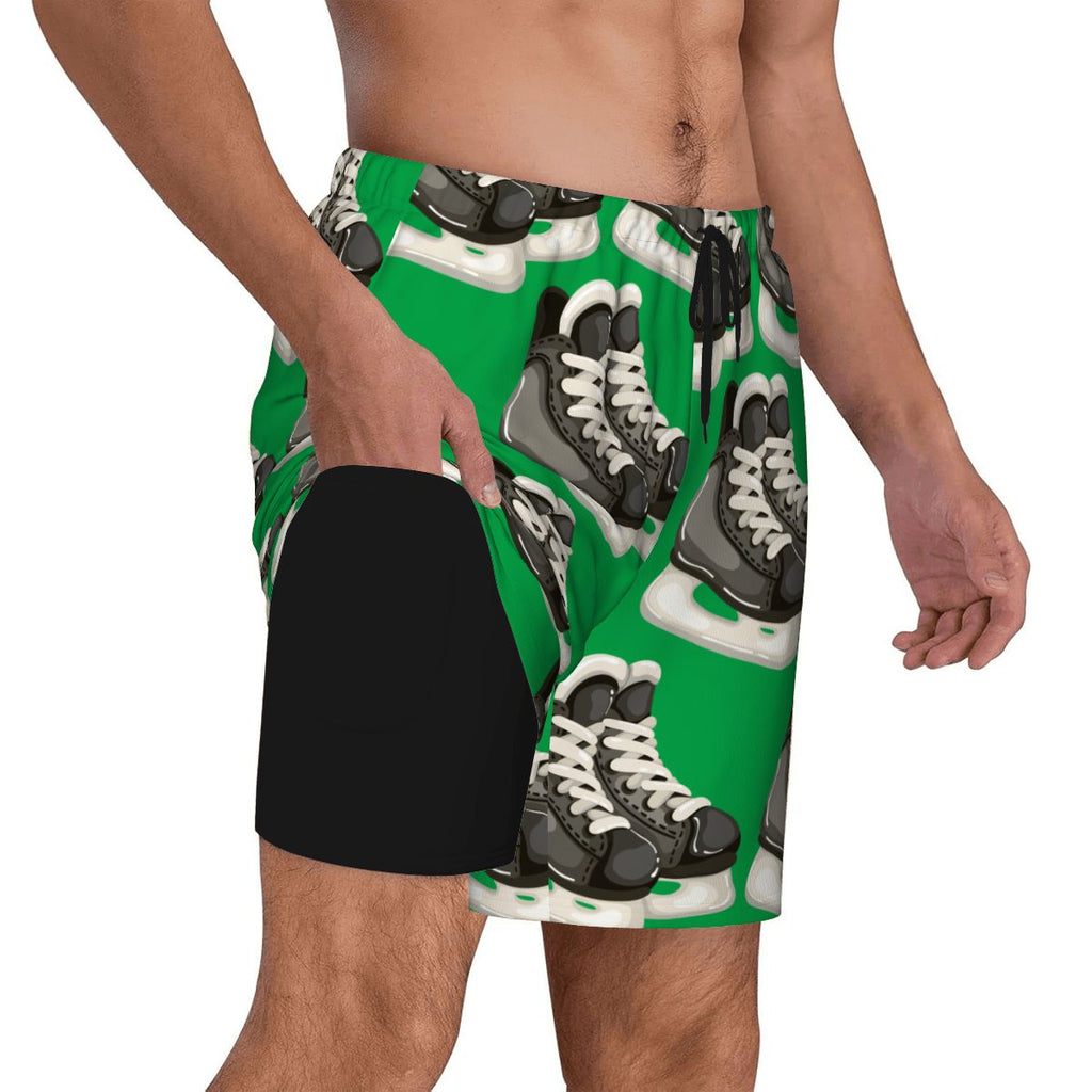 W2W Pro Mesh Hybrid Shorts - Hockey Skates Classic Green