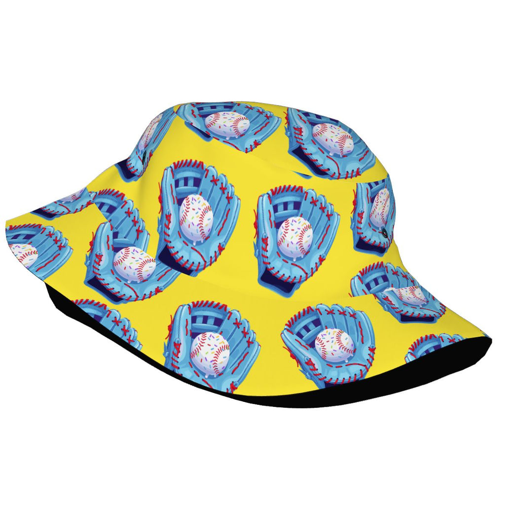 Drip Bucket Hat - Baseball Sprinkles Drip Yellow