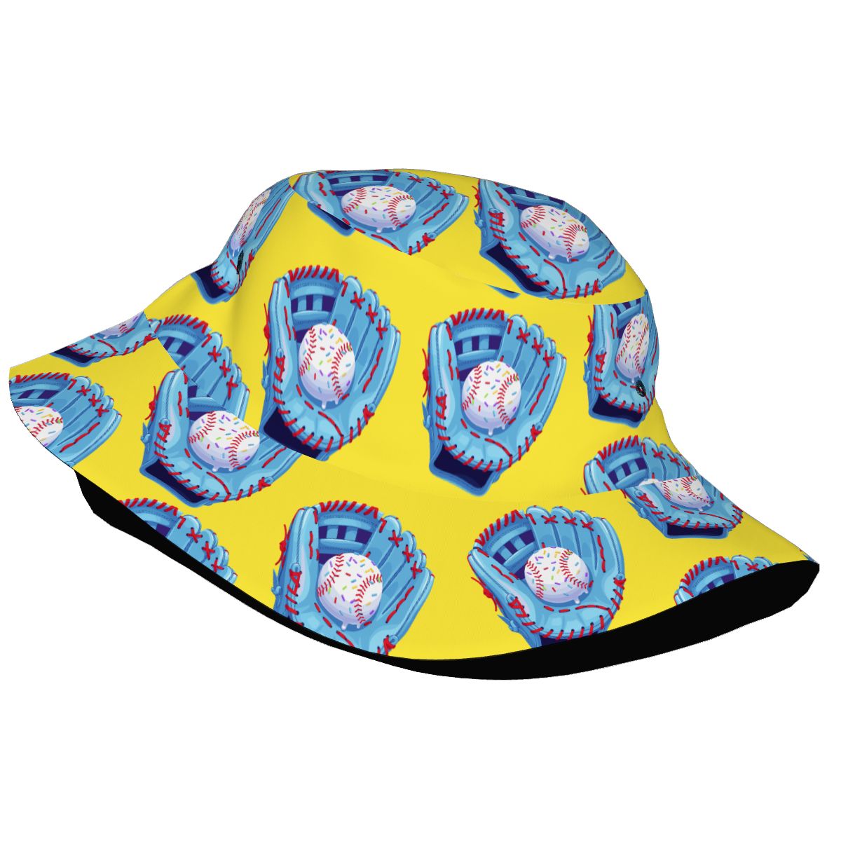 Drip Bucket Hat - Baseball Sprinkles Drip Yellow