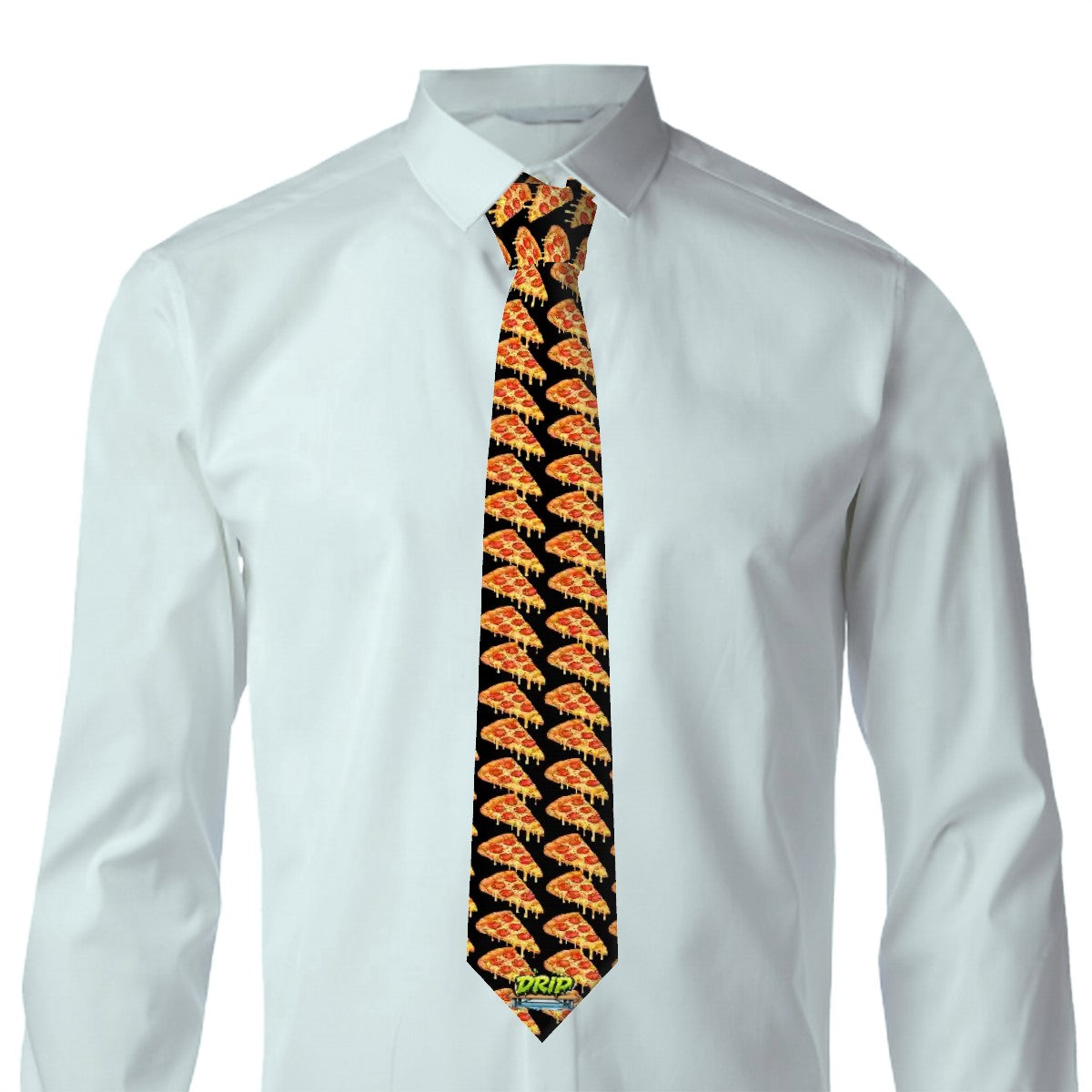 Game Day Tie - Pizza Black