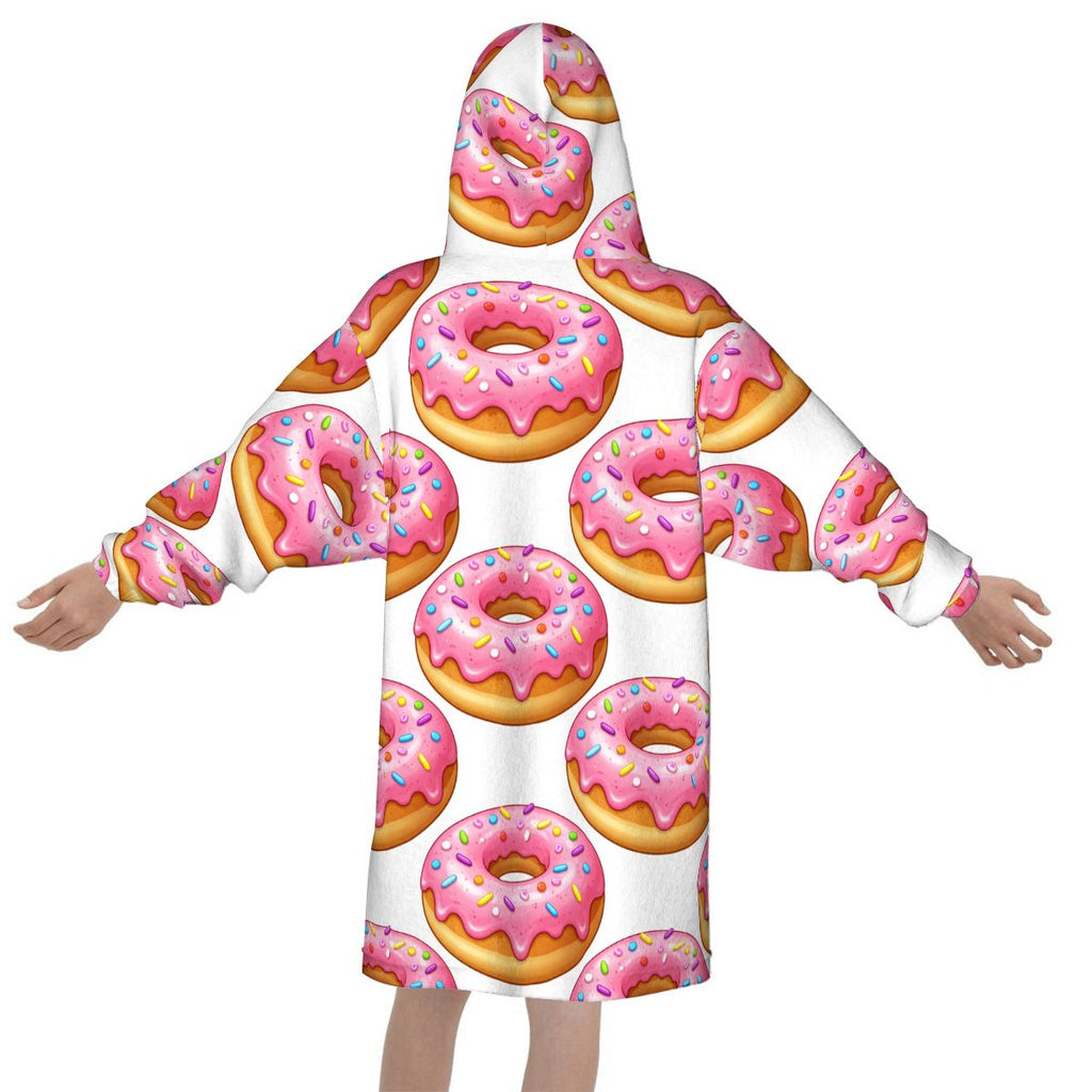 Youth Blanket Sweatshirt - Donut Drip White
