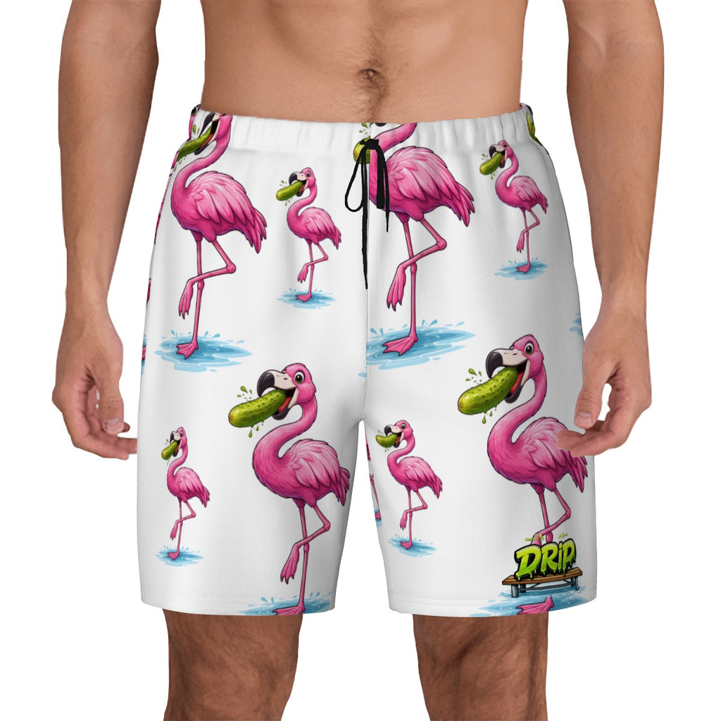 W2W Pro Mesh Hybrid Shorts - Pickle Flamingo White