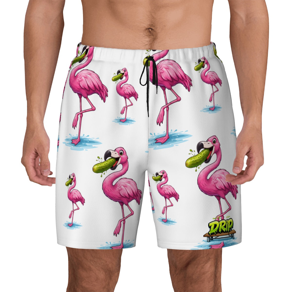 W2W Pro Mesh Hybrid Shorts - Pickle Flamingo White