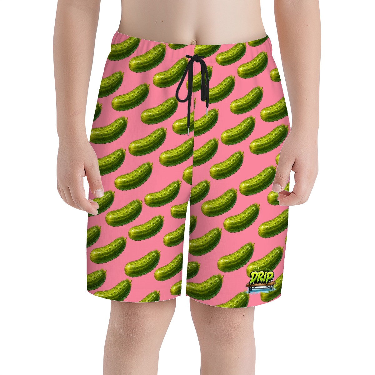 Youth Swim Shorts - Pickled Pink