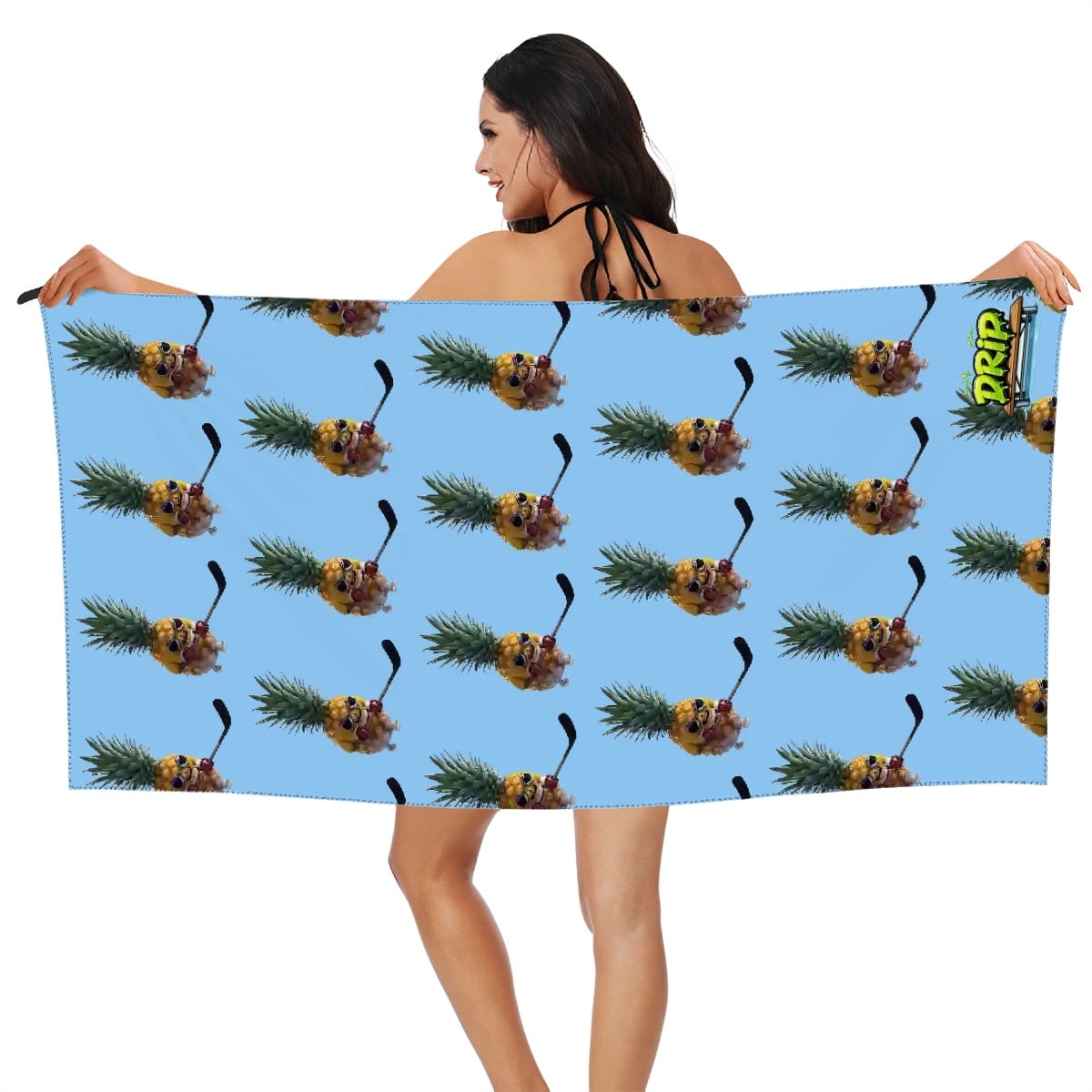 Drip Towel - Piney Snipes Blue