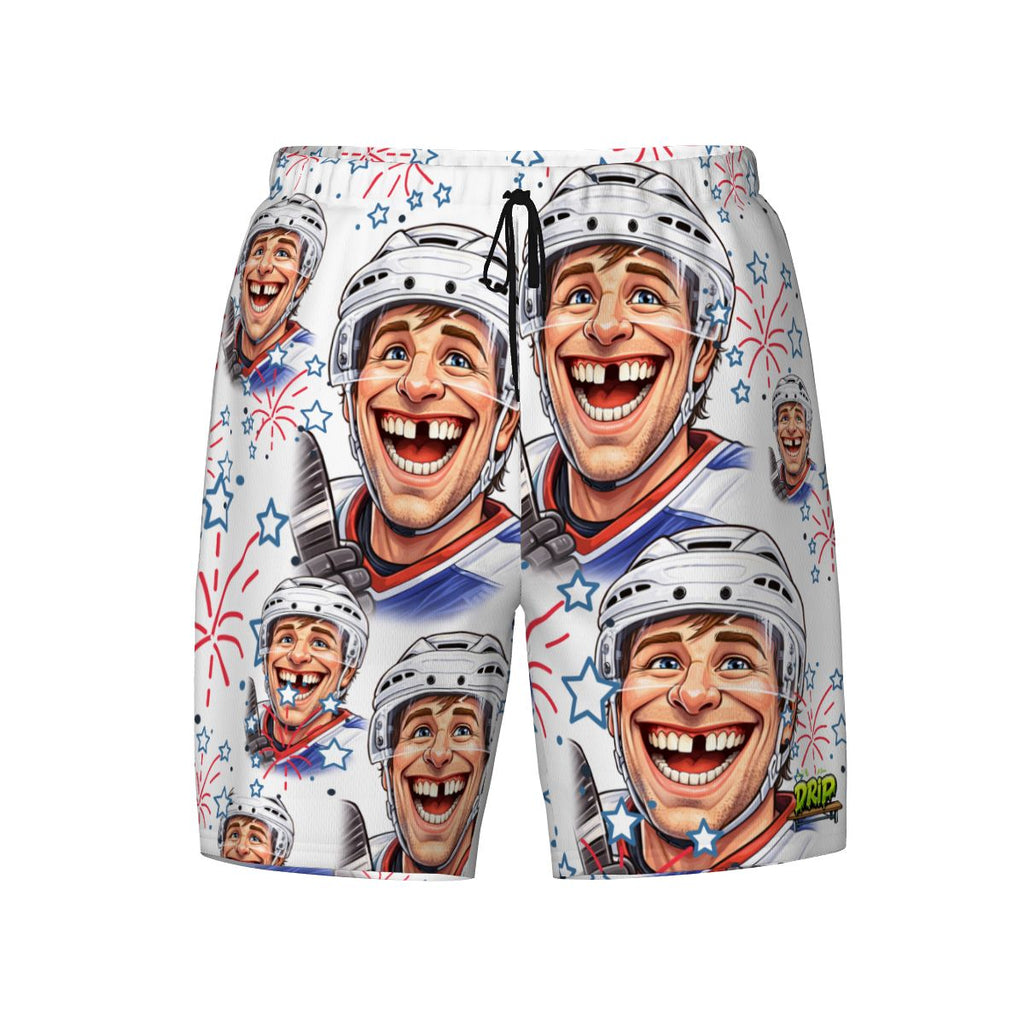 W2W Pro Mesh Hybrid Shorts - Red, White and Tooth