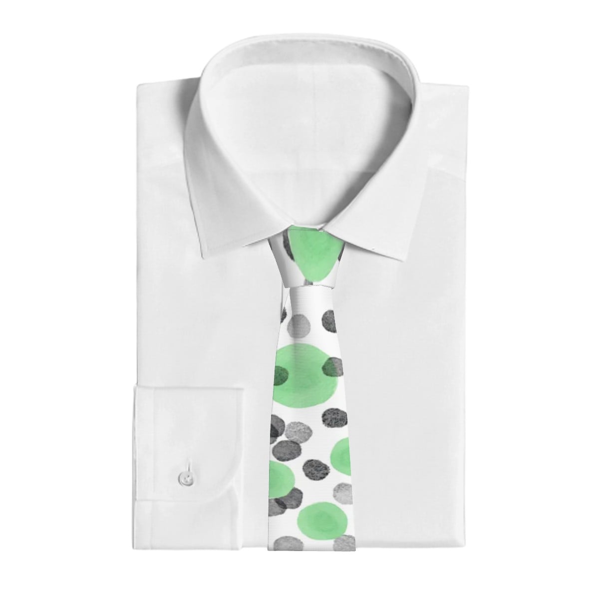 Game Day Ties - Polka Dots White
