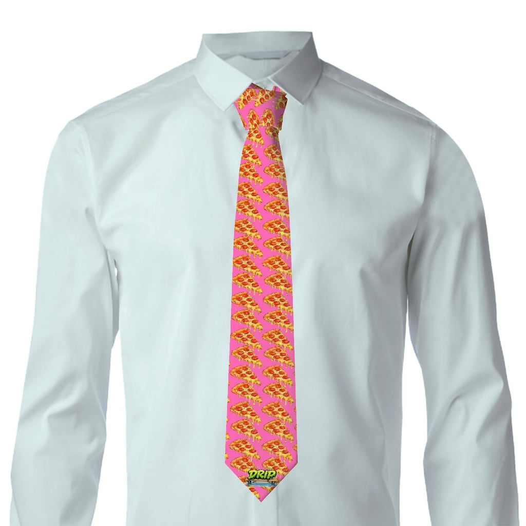 Game Day Tie - Pizza Pink