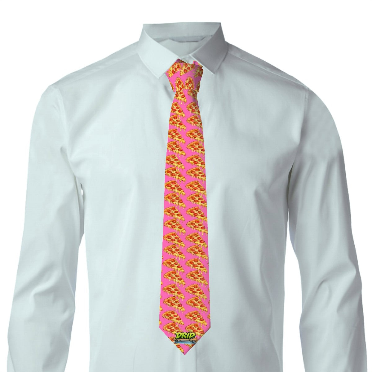 Game Day Tie - Pizza Pink