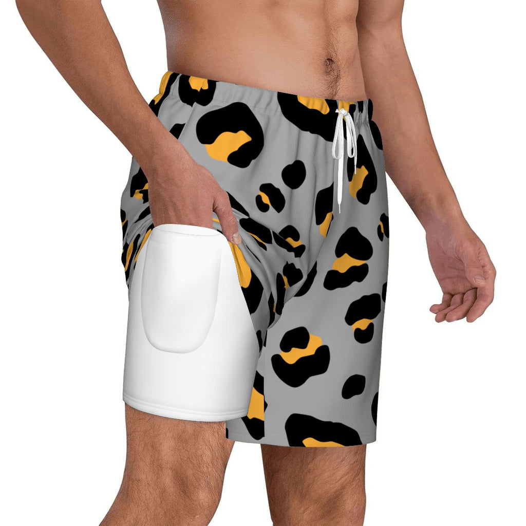 W2W Pro Mesh Hybrid Shorts - Drip Bench Leopard Grey
