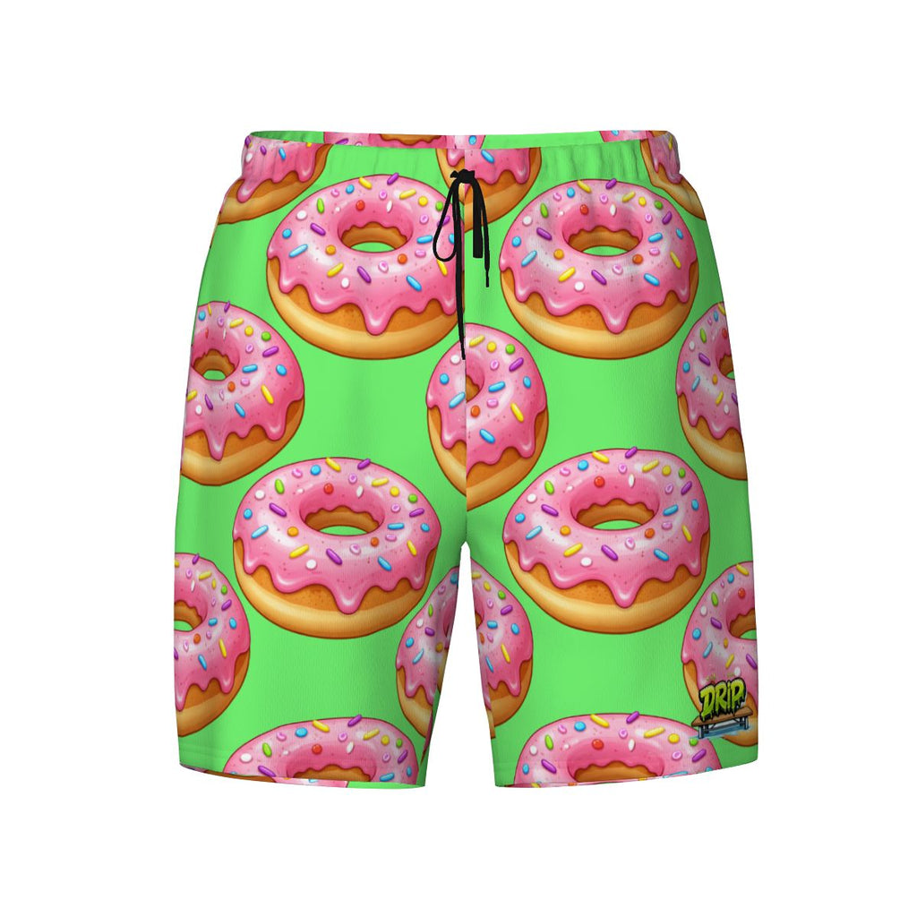 W2W Pro Mesh Hybrid Shorts - Pink Donuts Hot Green