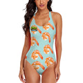 Cross-Back One Piece Swimsuit Women - Shrimp Cocktail