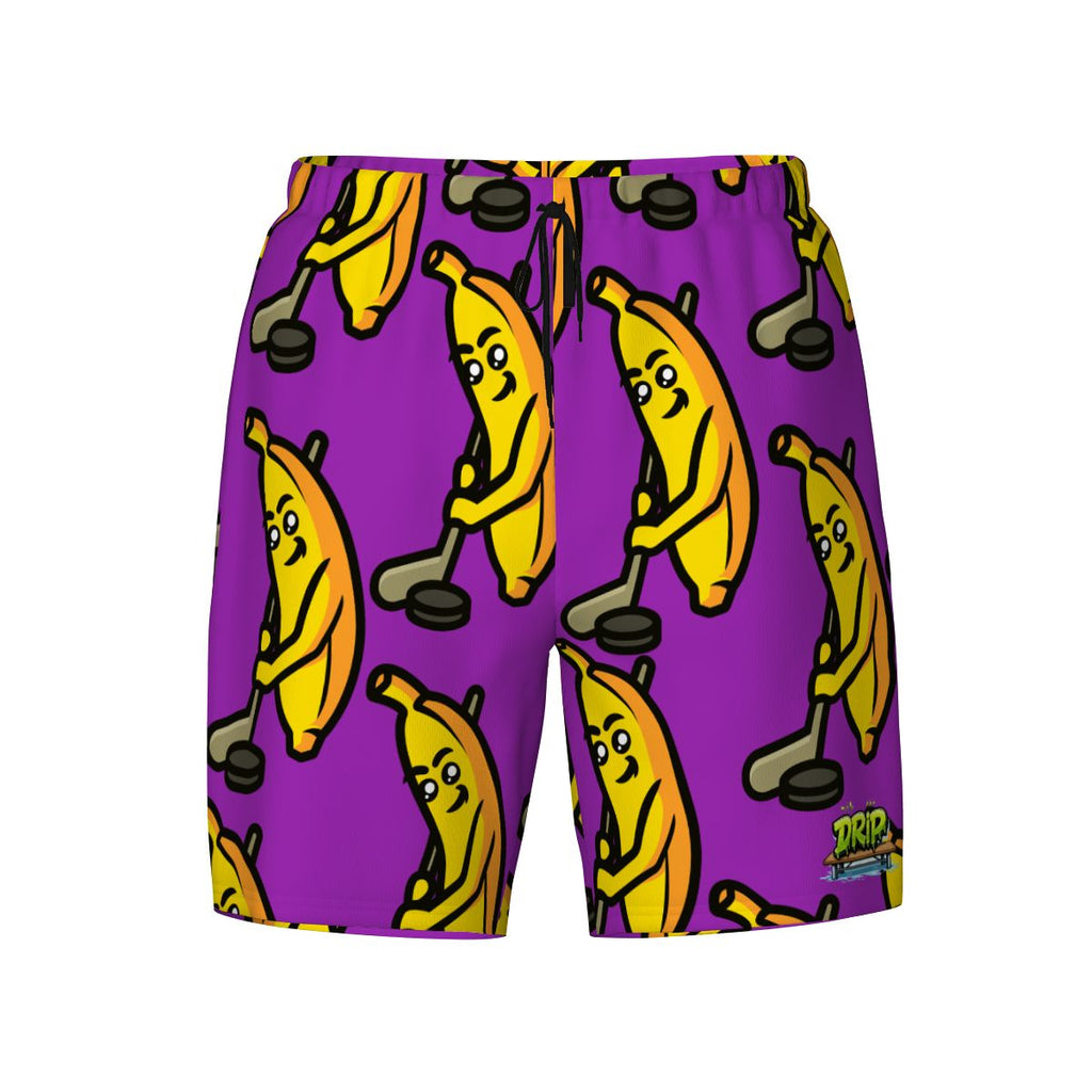 W2W Pro Mesh Hybrid Shorts - Bananas for Hockey Purple
