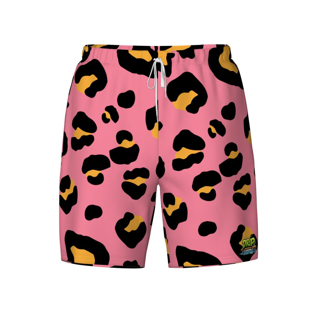 W2W Pro Mesh Hybrid Shorts - Drip Bench Leopard Pink