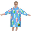 Youth Blanket Sweatshirt - Ice Cream Lacrosse Blue