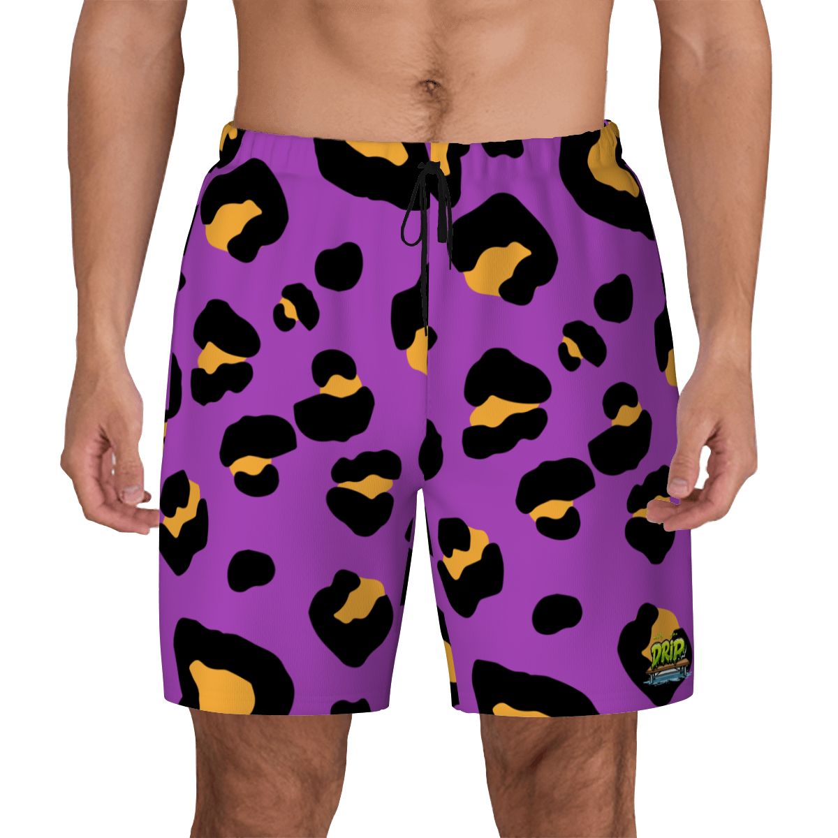 W2W Pro Mesh Hybrid Shorts - Drip Bench Leopard Purple