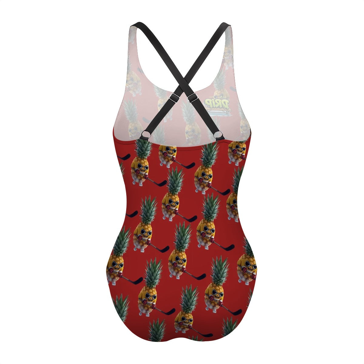 Cross-Back One Piece Swimsuit Women - Piney Snipes Classic Red
