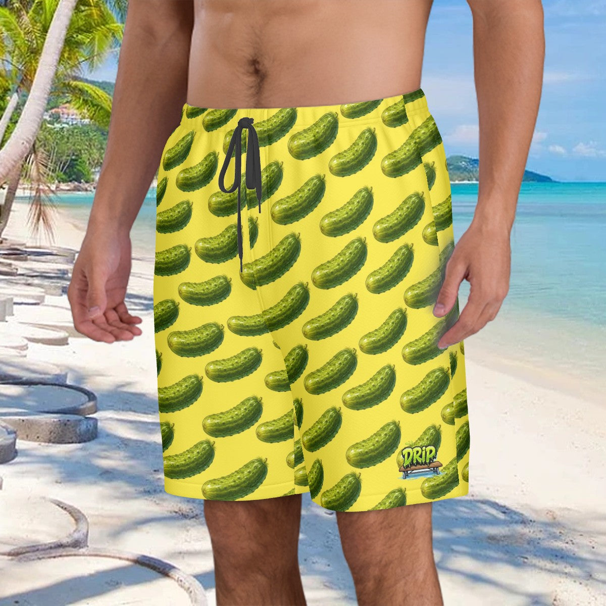 Men/Teen Swim Shorts - Pickled Yellow