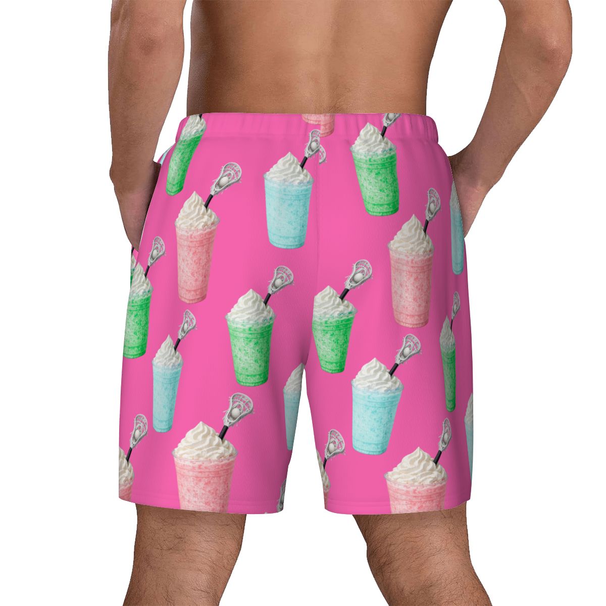 W2W Pro Mesh Hybrid Shorts - Ice Cream Lacrosse Hot Pink
