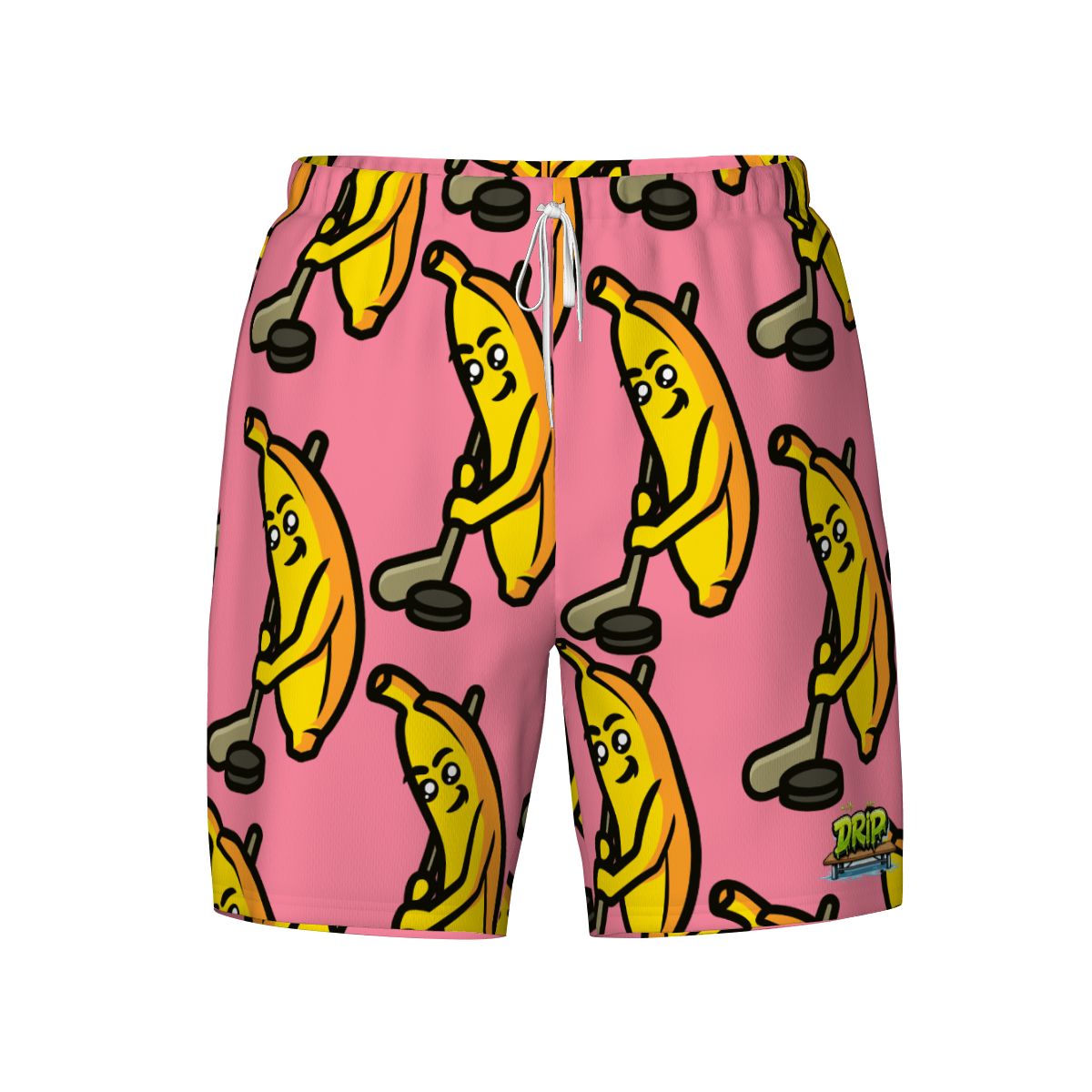 Mesh Shorts - Bananas for Hockey Pink