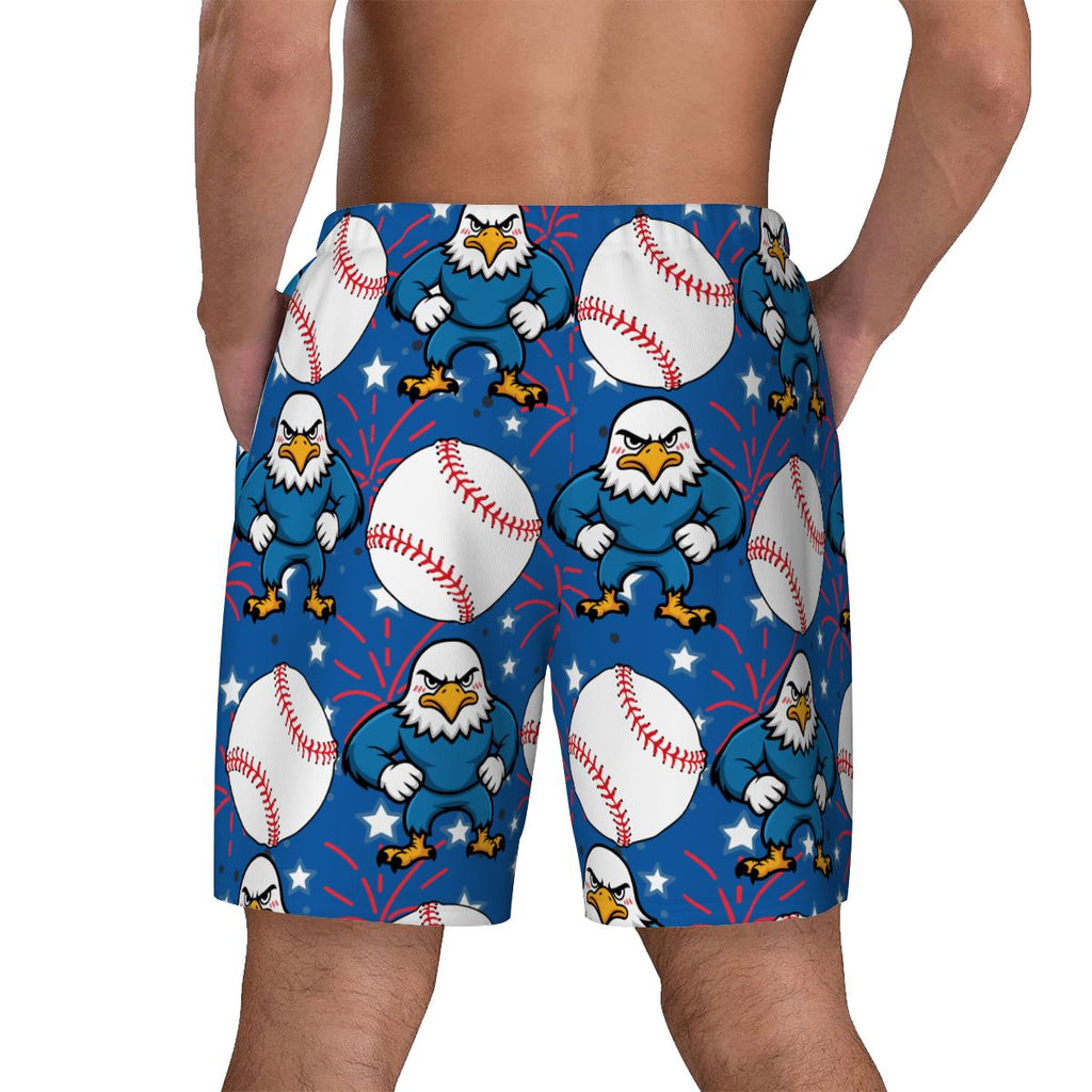 W2W Pro Mesh Hybrid Shorts - Stars and Strikes Dark Blue