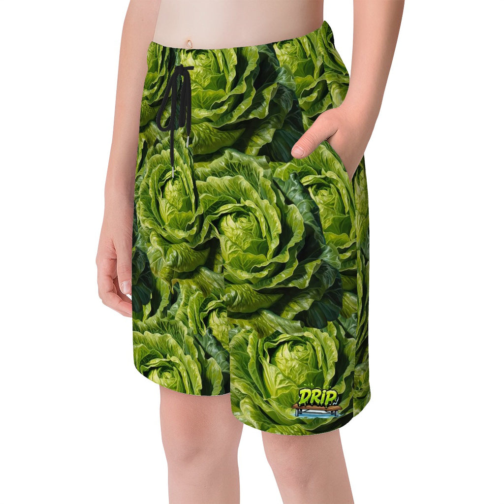 Youth Swim Shorts - Lettuce Everywhere