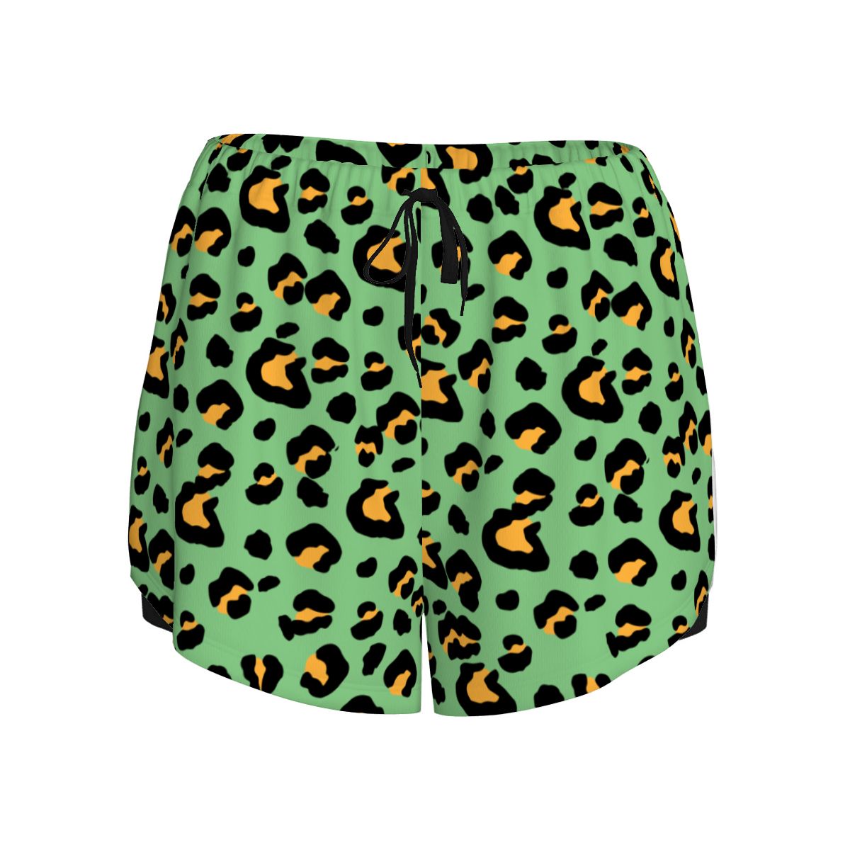Drip Bench Women's Shorts - Leopard Green