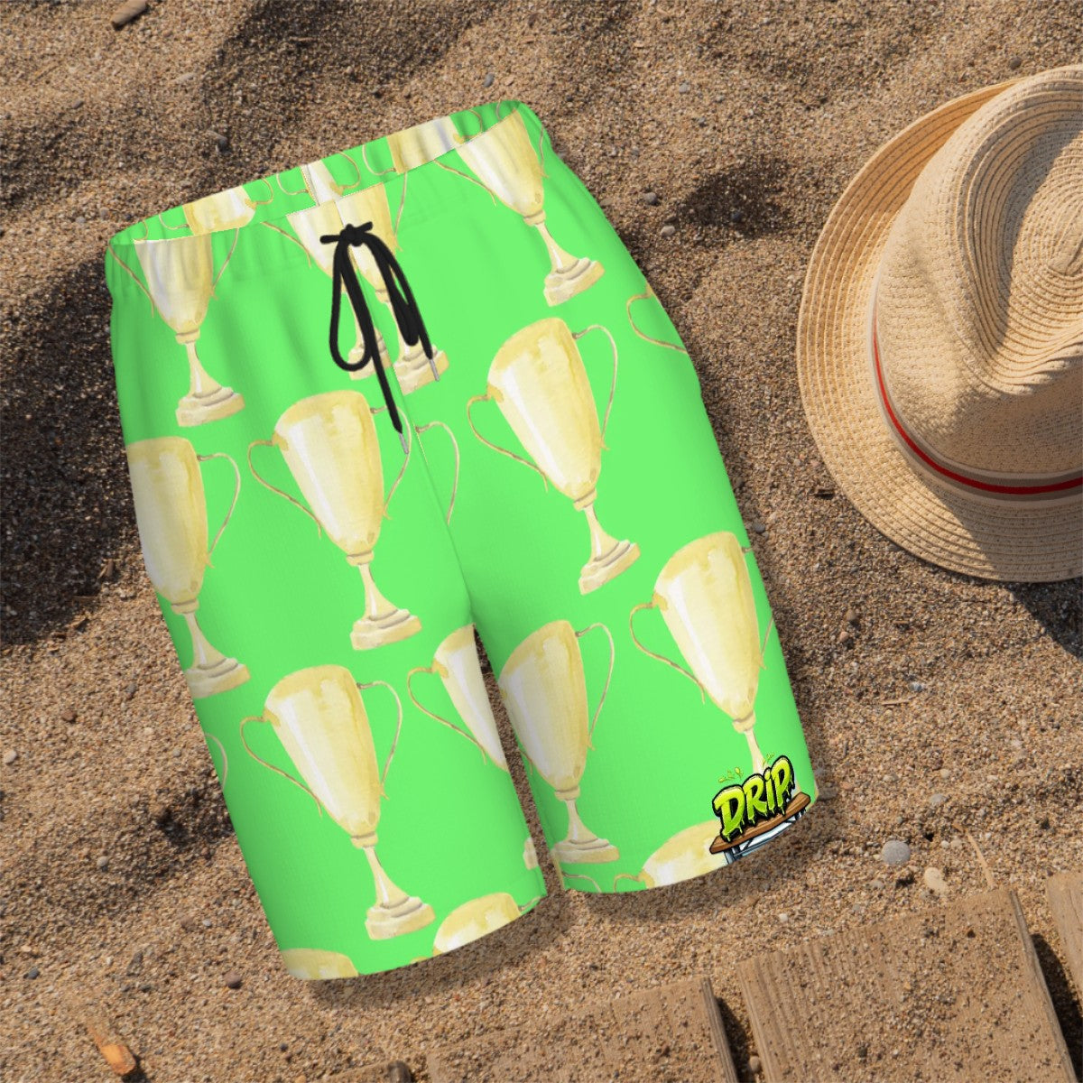 Youth Swim Shorts - Trophy Hot Green
