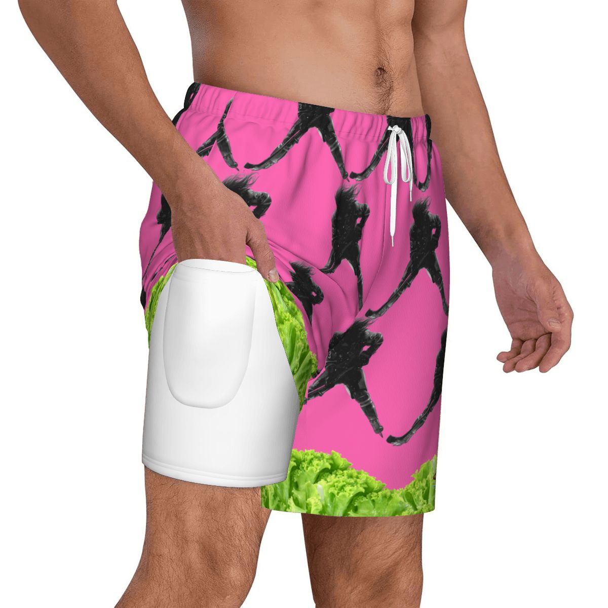 W2W Pro Mesh Hybrid Shorts - Lettuce Hockey Hair Flo Hot Pink