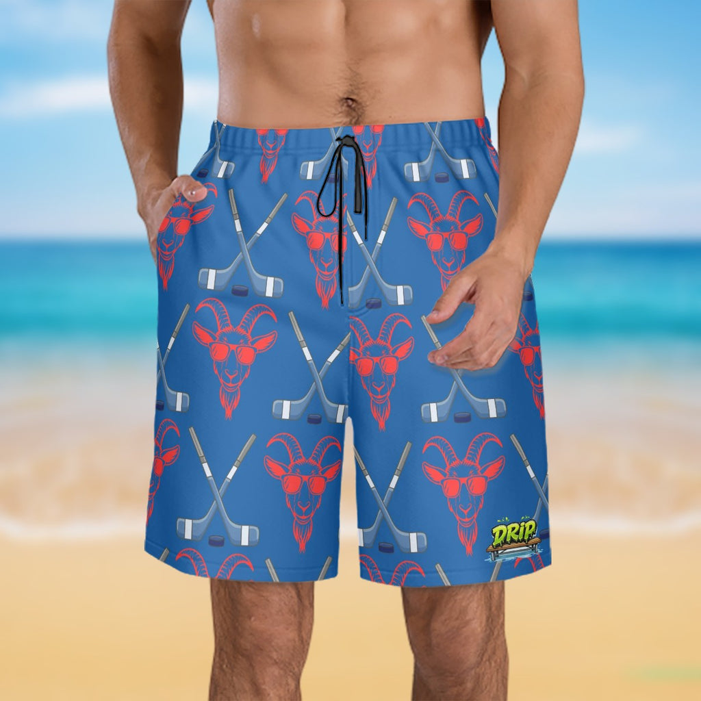 Water to Workout Hybrid Shorts - Goated Hockey Dark Blue