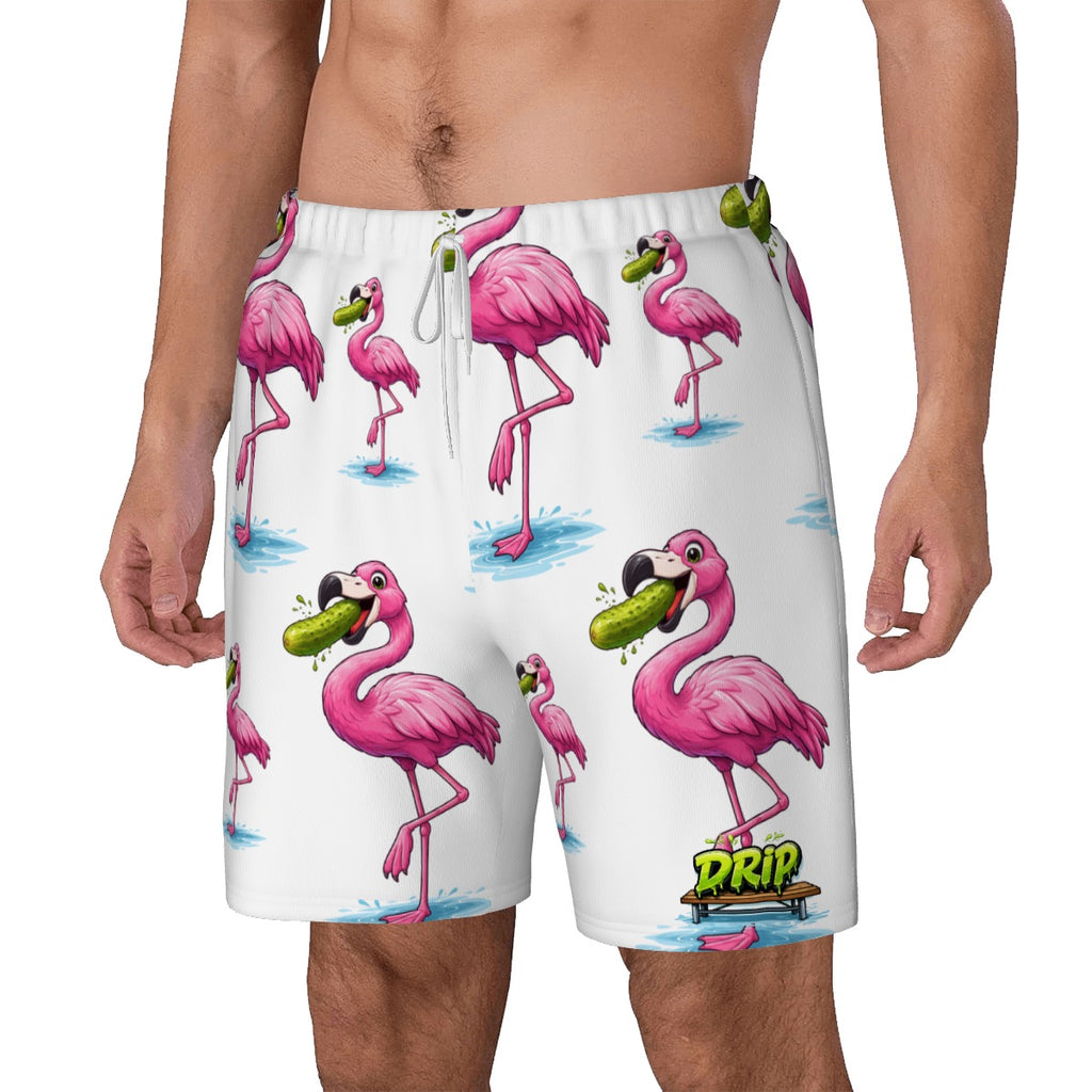 W2W Pro Mesh Hybrid Shorts - Pickle Flamingo White