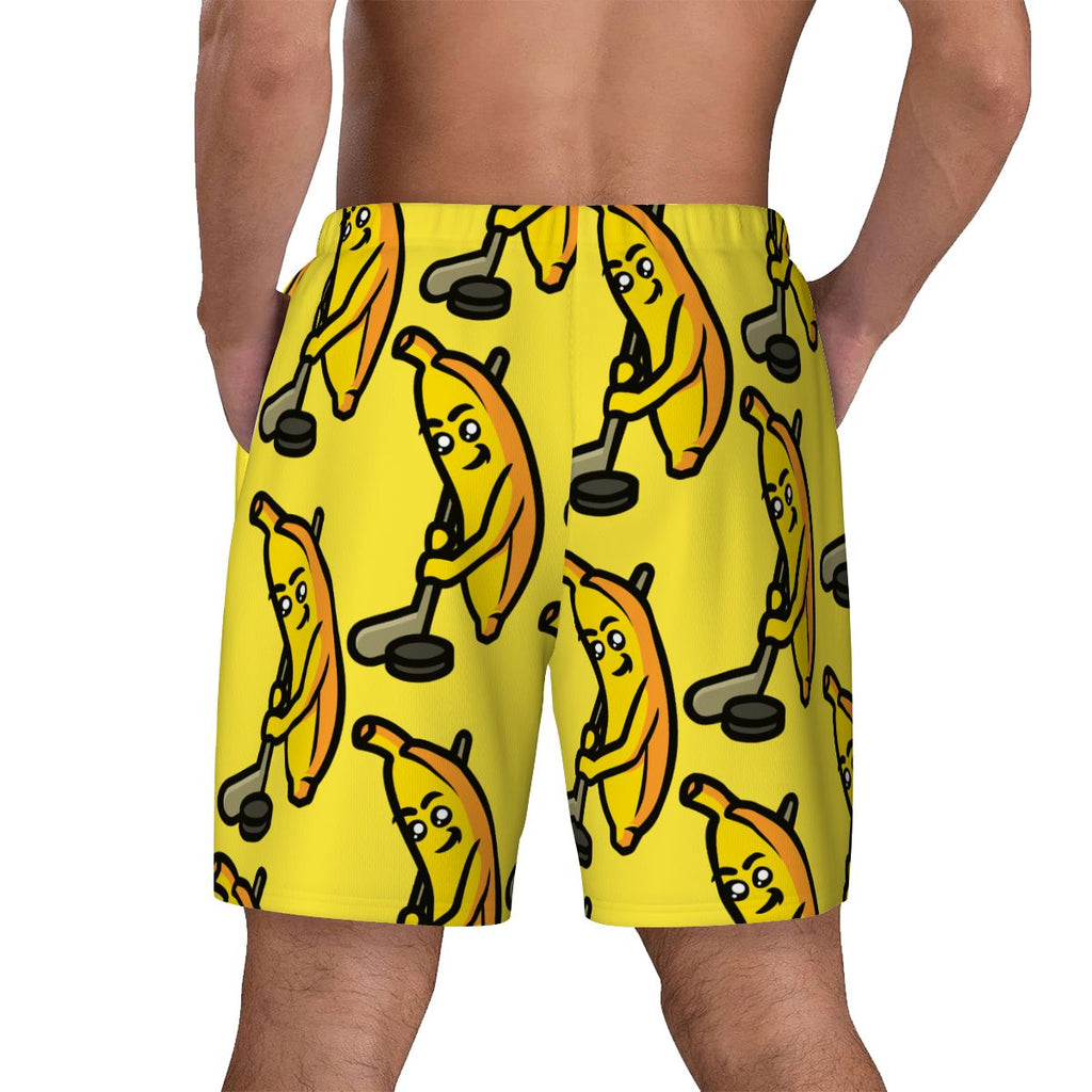 W2W Pro Mesh Hybrid Shorts - Bananas for Hockey Yellow