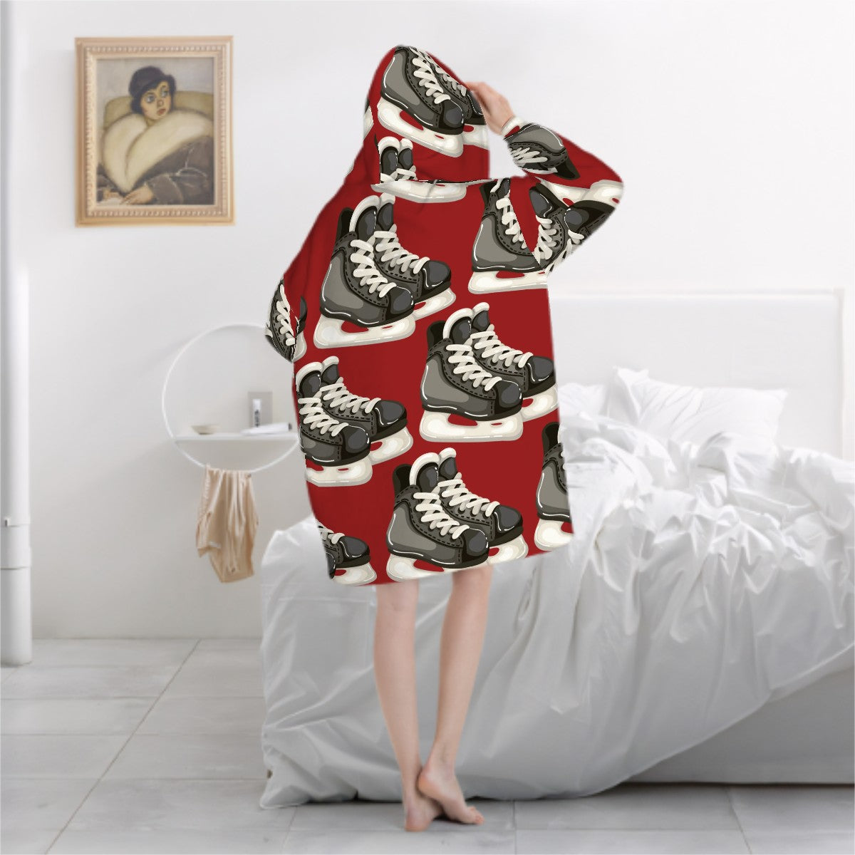 Adult Blanket Sweatshirt - Classic Red